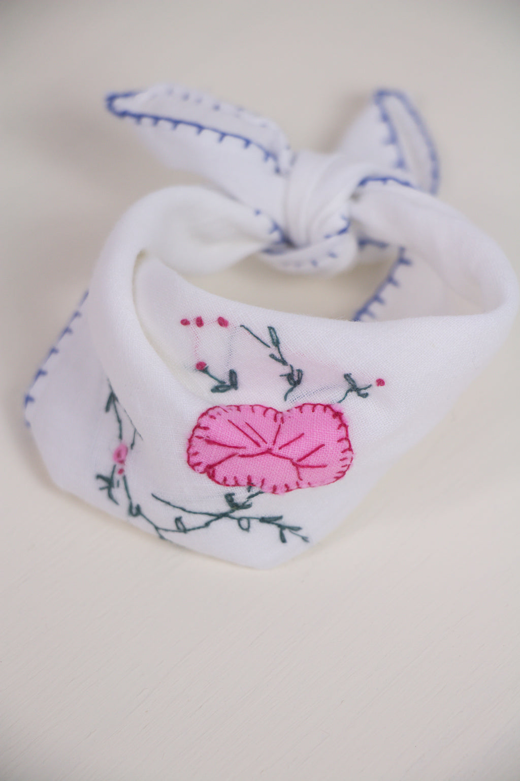 Pink Carnation Handkerchief Bracelet