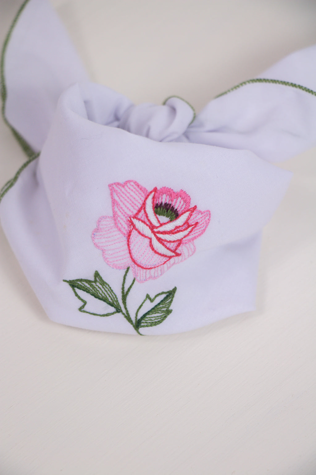 Pink Rose Handkerchief Bracelet