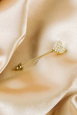 Vintage Heart of Pearls Stick Pin